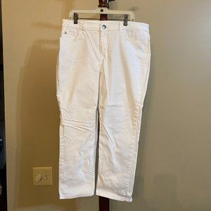 Wrangler White Crop Pants Denim
